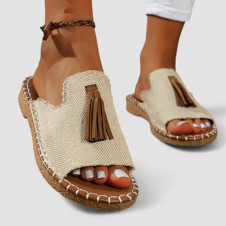 Linnea Malmö™ | Leena - Bekväma och Platta Ortopediska Sandaler