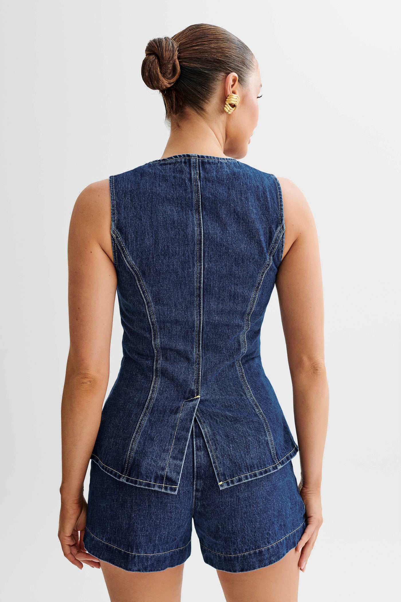 Linnea Malmö™ | Trendigt denimset med knappar