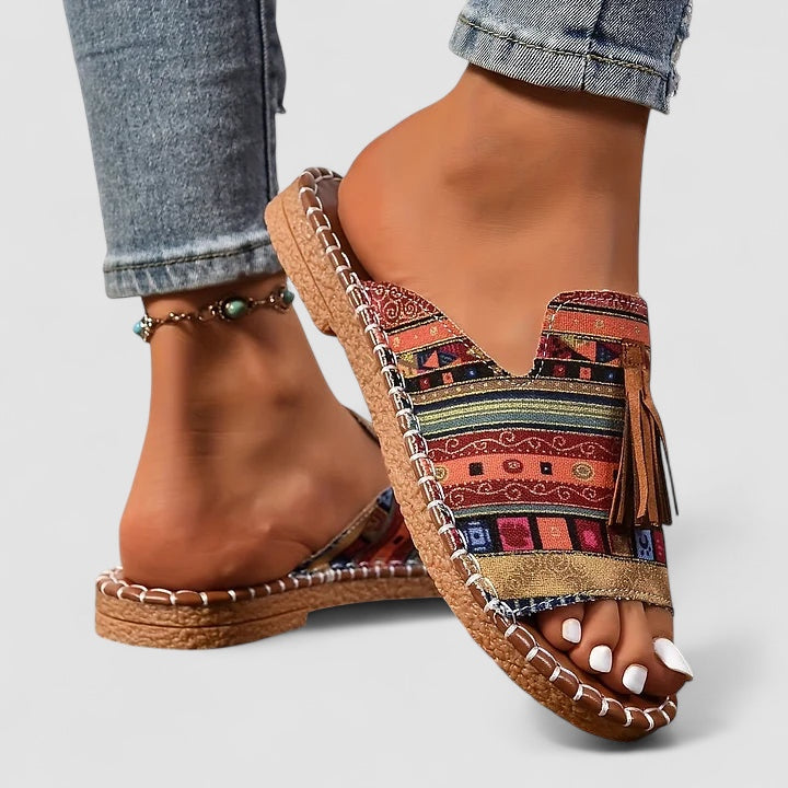 Linnea Malmö™ | Leena - Bekväma och Platta Ortopediska Sandaler