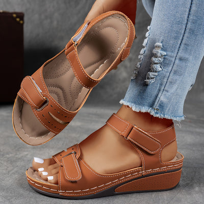 Linnea Malmö™ | Aldona - Ortopediska sandaler med kilklack