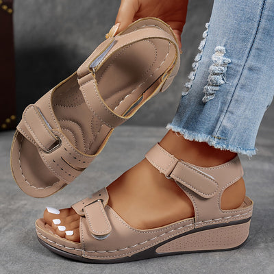 Linnea Malmö™ | Aldona - Ortopediska sandaler med kilklack