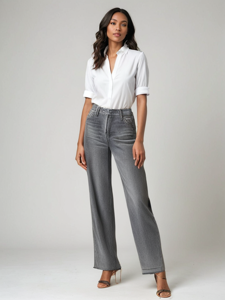 Linnea Malmö™ | Grå Utställd Jeans