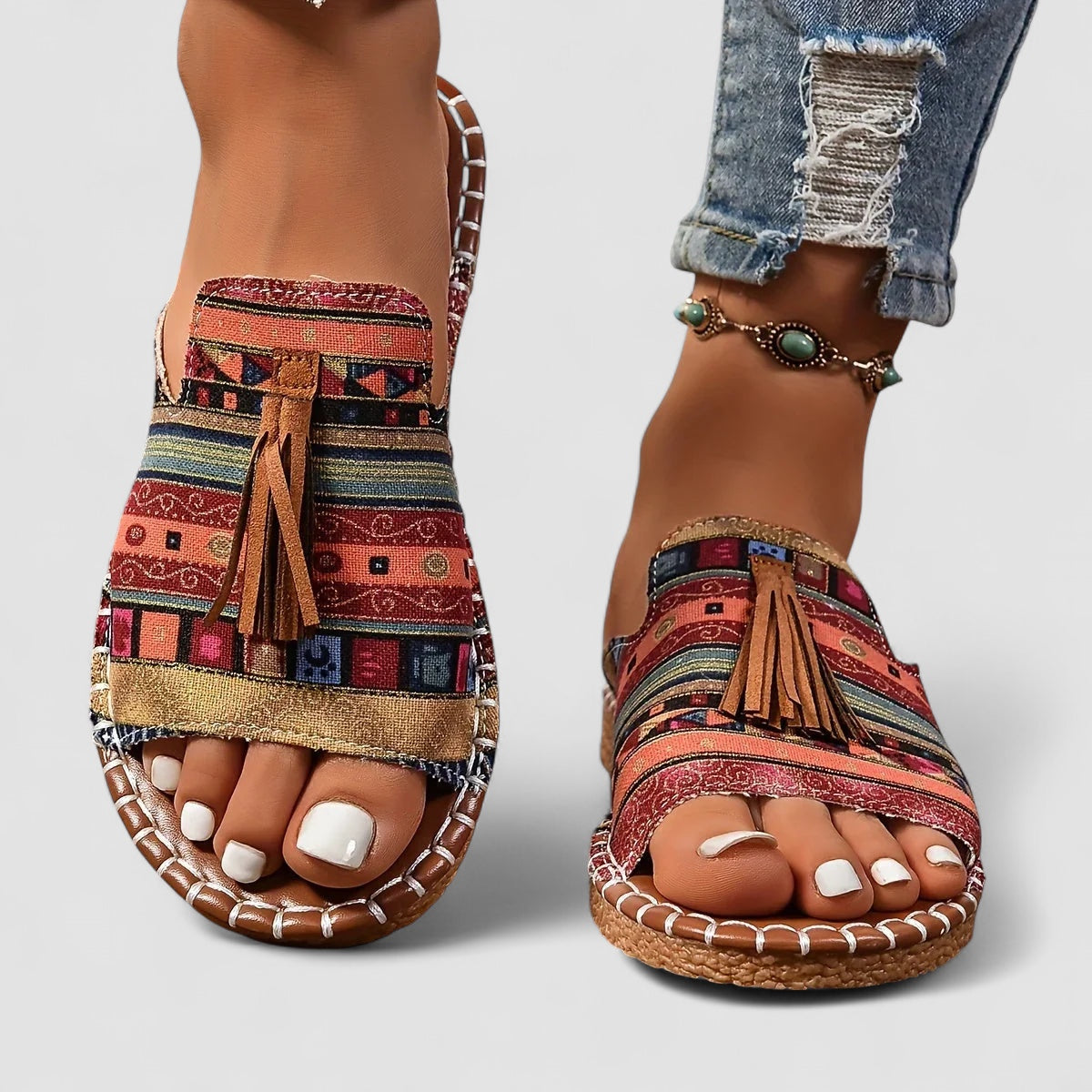 Linnea Malmö™ | Leena - Bekväma och Platta Ortopediska Sandaler