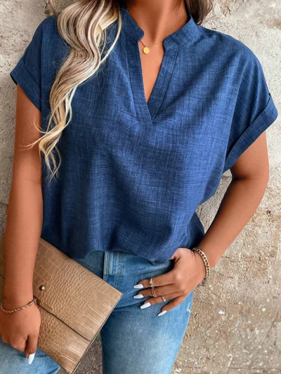 Linnea Malmö™ | Elinor – Topp med mjukt fall och avslappnad v-ringning
