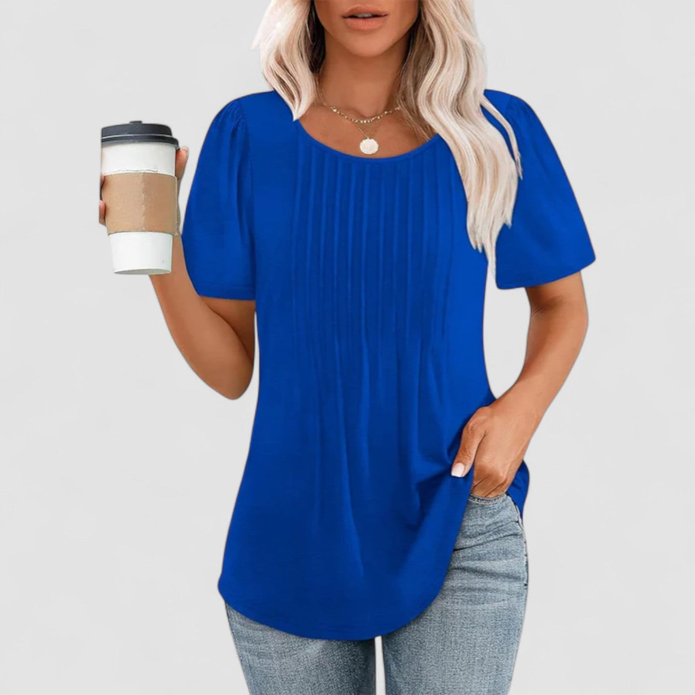 Linnea Malmö™ | Linna – Långärmad blus i mjuk viskos
