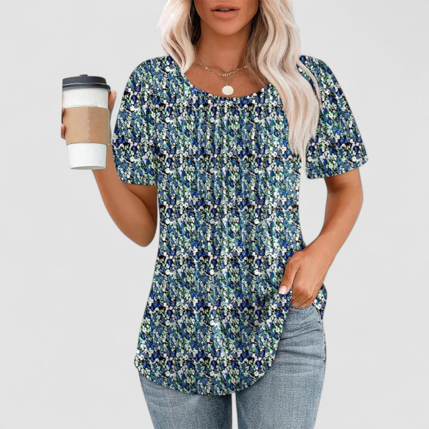 Linnea Malmö™ | Linna – Långärmad blus i mjuk viskos