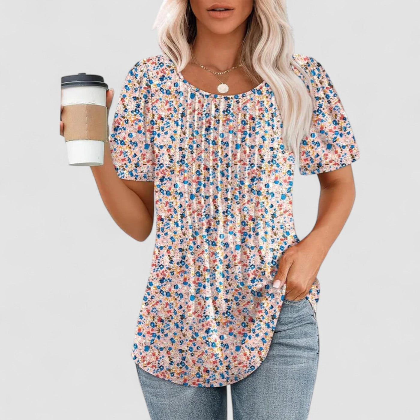 Linnea Malmö™ | Linna – Långärmad blus i mjuk viskos