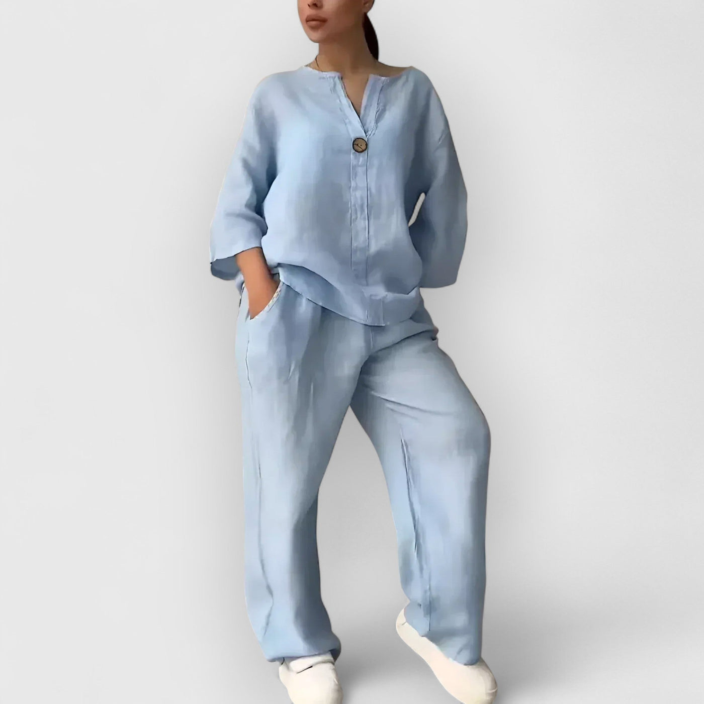 Linnea Malmö™ | Margherita – Tvådelat linneset i avslappnad, elegant stil
