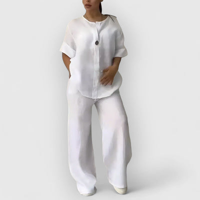 Linnea Malmö™ | Margherita – Tvådelat linneset i avslappnad, elegant stil